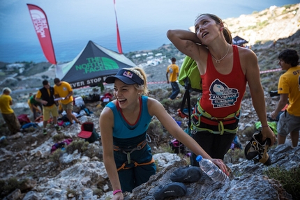 The North Face Kalymnos Climbing Festival 2013 - Sasha DiGiulian & Caroline Ciavaldini