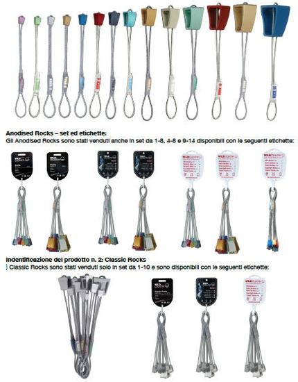Comunicazione di ritiro volontario - Wild Country Classic Rocks e Anodised Rocks