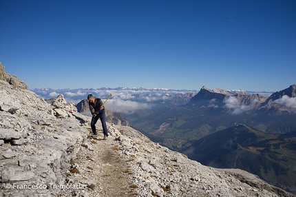 Via Ferrata Piz da Lech - Il lavori di ristrutturazione della Via Ferrata Piz da Lech, estate 2013