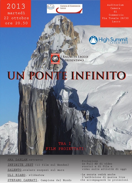 Un ponte infinito, la serata dei Ragni di Lecco per High Summit