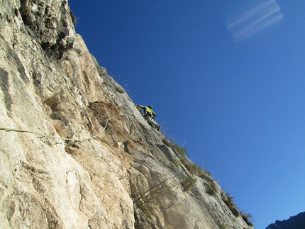 Gogna - Cerruti - Corna di Medale - Sulla via Gogna - Cerruti alla Corna di Medale (Grigne).