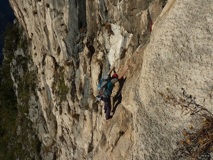 Gogna - Cerruti - Corna di Medale - Sulla via Gogna - Cerruti alla Corna di Medale (Grigne).