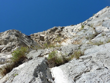 Gogna - Cerruti - Corna di Medale - Sulla via Gogna - Cerruti alla Corna di Medale (Grigne).