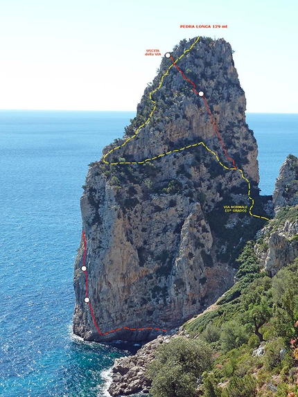 Marinaio di foresta - Pedra Longa, Baunei, Sardegna - Marinaio di foresta (190m, 6a+ max, 5c obbl.)