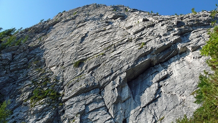 Via Fisioterapia d'urto, Cima Dagnola, Dolomiti di Brenta - Parete Nord della Cima Dagnola