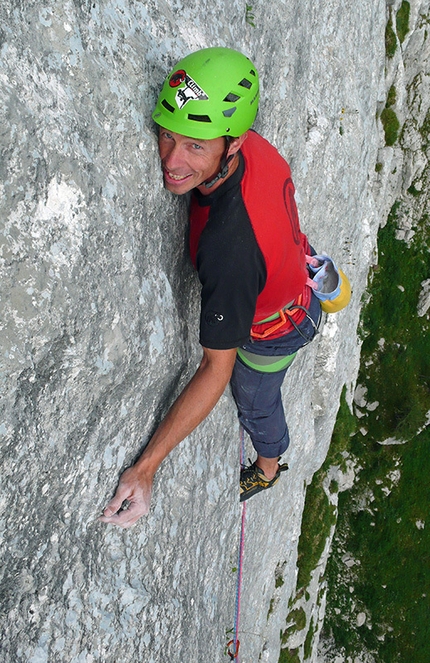 Via Fisioterapia d'urto, Cima Dagnola, Dolomiti di Brenta - Luca Giupponi su Fisioterapia d'urto