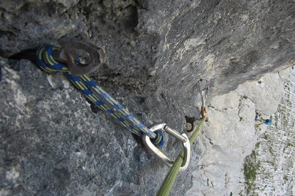 Roland Hemetzberger, Wilder Kaiser - Roland Hemetzberger during the first free ascent of the Scheffler - Siegert route on, Wilder Kaiser, Austria 09/2013