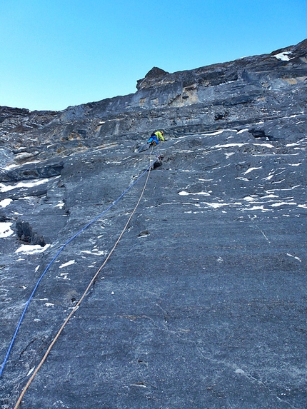 Canada ice climbing - Greg Boswell climbing Man Yoga, Stanley Headwall