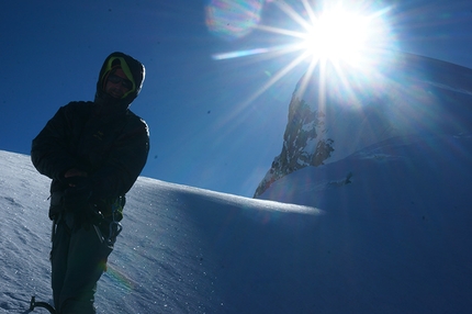 K6, Charakusa Valley, Karakorum, Pakistan - Raphael Slawinski e Ian Welsted durante la prima salita del K6 (7040m), Charakusa Valley, Karakorum, 07/2013