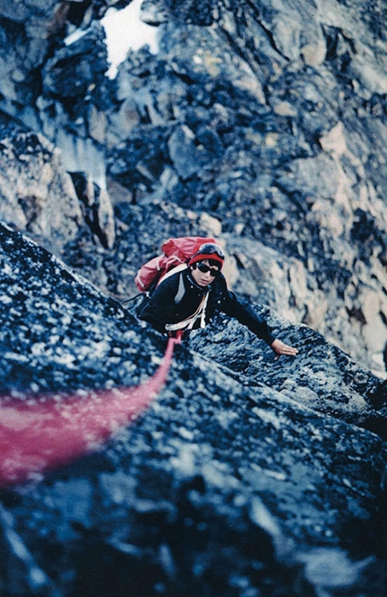 Terra di Baffin, 1972 - Maria Pia Ambrosetti Molinari durante la prima salita dell'Aiguille du Couchant