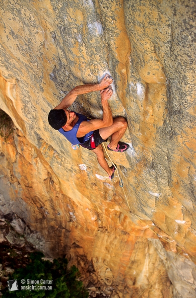 Mount Arapiles, Australia - Sean Myles, Punks in the Gym (32), The Pharos, Mount Arapiles, Victoria, Australia. Cira 1992.