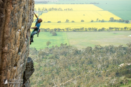 Mount Arapiles, Australia - Jonathan Thesenga, Henry Bolte (25), Mt Arapiles, Victoria, Australia.