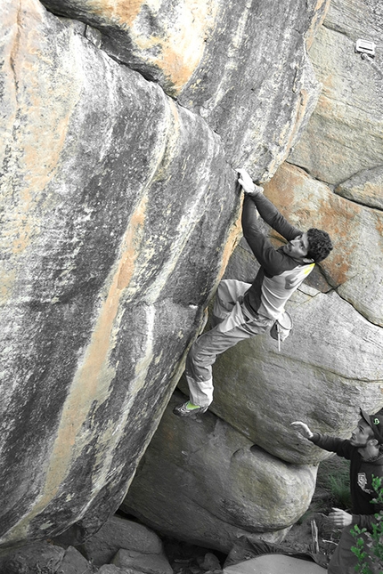 Rocklands, South Africa - Mauro Calibani climbing Sergio Leone, Rocklands
