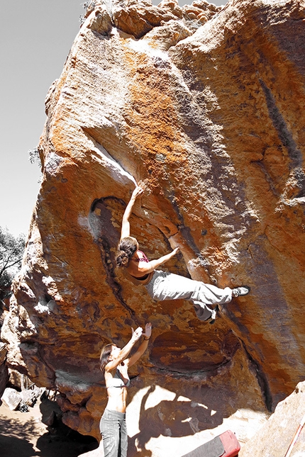 Rocklands, South Africa - Daniela Feroleto in action