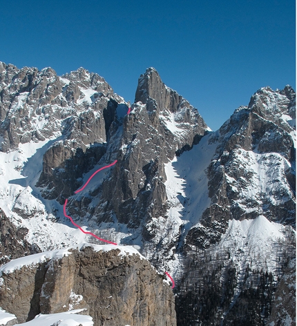 Pale di San Martino, Dolomiti - Canale Sant Anna, Pale di San Martino: la discesa