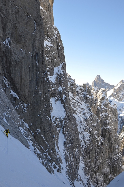 Pale di San Martino, Dolomites - Canale Sant Anna, Pale di San Martino: Bruno in the gully