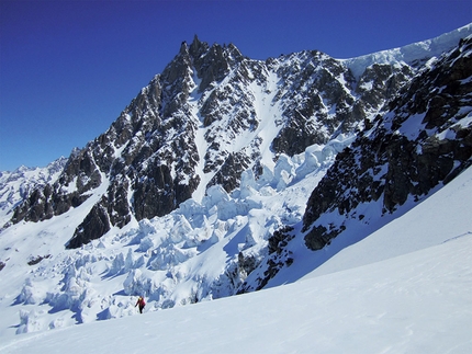 Mont Blanc Freeride - Glacier Rond: one of the classic Chamonix descents