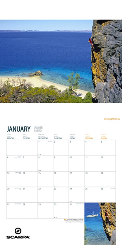 Simon Carter - World Climbing Calendar 2014