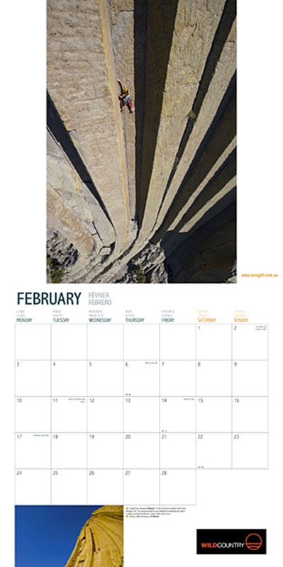 Simon Carter - World Climbing Calendar 2014