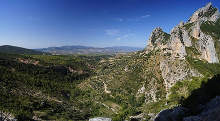 Abella de la Conca, Spagna - La splendida vista su Abella de la Conca, Catalogna, Spagna
