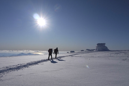 Ben Nevis, Scotland - Winter climbing in Scotland: a rare day on the summit of Ben Nevis