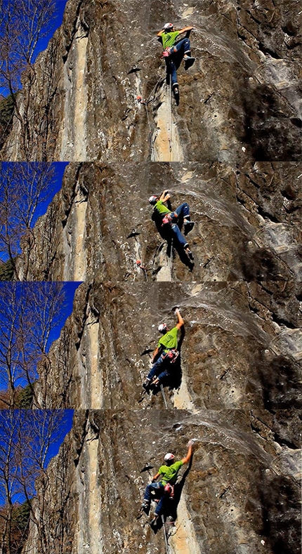 James Pearson - James Pearson making a ground-up repeat of Is not always Pasqua, the E9 trad freed in 2002 by Mauro Calibani at Collina di Interprete, Monti Sibillini, Italy