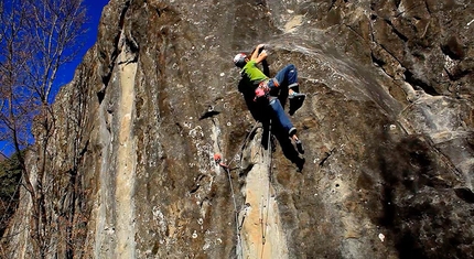 James Pearson - James Pearson making a ground-up repeat of Is not always Pasqua, the E9 trad freed in 2002 by Mauro Calibani at Collina di Interprete, Monti Sibillini, Italy