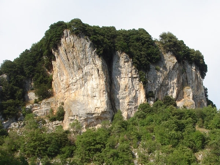 Climbing at Pietrasecca, Italy