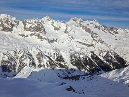 Tris Rotondo, Val Bedretto, San Gottardo - Chübodenhorn and Pizzo Rotondo, the competition area of Tris Rotondo