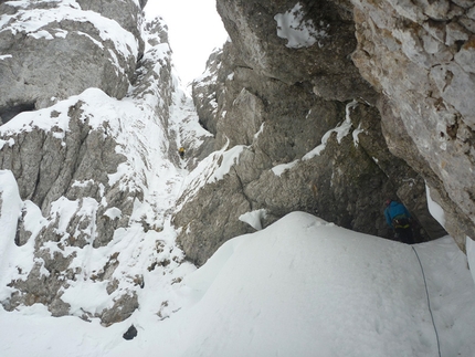 Merà Dimel, new Presolana winter climb by Yuri Parimbelli, Tito Arosio and Ennio Spiranelli
