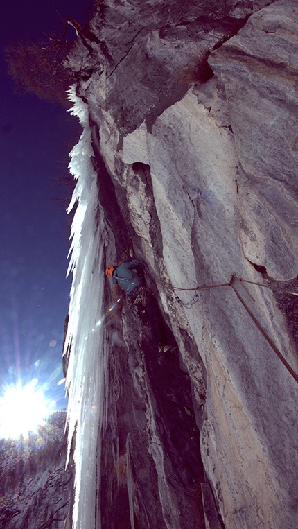 Eisarena Umbaltal, Austria - Eisarena Umbaltal: Vittorio Messini su Rockmaster, M8+