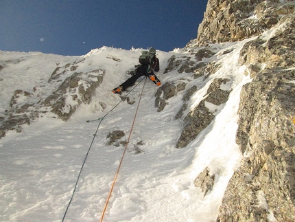 Monte Miletto, la via The Thin Ice