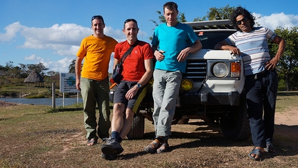 Akopan Tepui, Venezuela - Escalador Selvatico: Escalador Selvatico: Maurizio Oviglia, Rolando Larcher, Luca Giupponi and Ivan Calderon