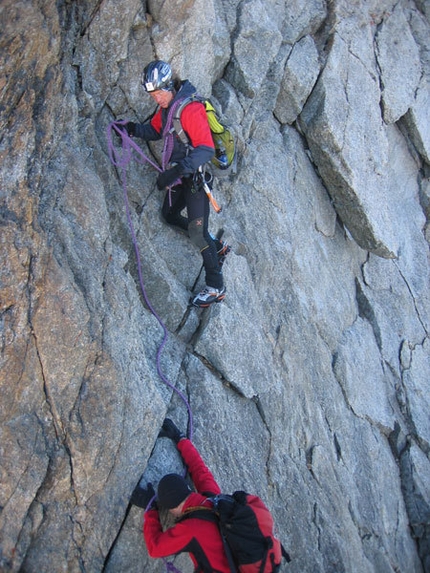 Gli 82 Quattromila delle Alpi in 60 giorni, Franco Nicolini, Diego Giovannini - Arete du Diable - Monte Bianco