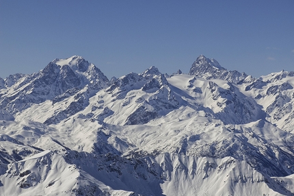 Chaberton 3131m, Alpi Cozie - Chaberton: panorama