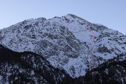 Chaberton 3131m, Alpi Cozie - Chaberton Canale NE