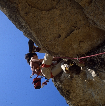 Marco Bernardi, Sardegna - Marco Bernardi libera a vista Rock Stupid, 1983, Finale Ligure.