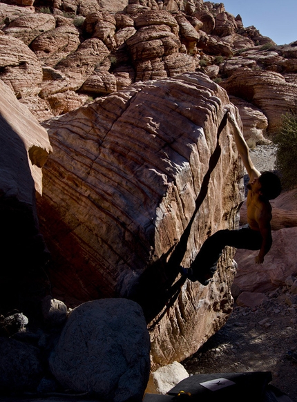 Red Rocks, USA - Niccolò Ceria sale Jack of all trades 6C+.