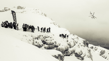 Freeride Challenge Punta Nera - Momenti del Freeride Challenge Punta Nera 2013 a Cortina