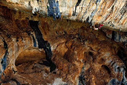 Bernardo Gimenez - Adam Ondra climbing at Villanueva del Rosario, Spain