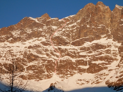 Banana Sprint, new mixed route up Grandes Murailles by Cazzanelli and Ferraris