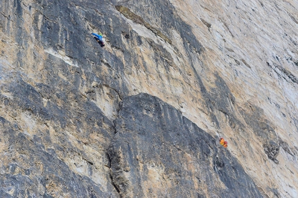 Tre Cime di Lavaredo, Dolomiti - Ueli Steck & Michi Wohlleben: Via Comici alla Cima Grande