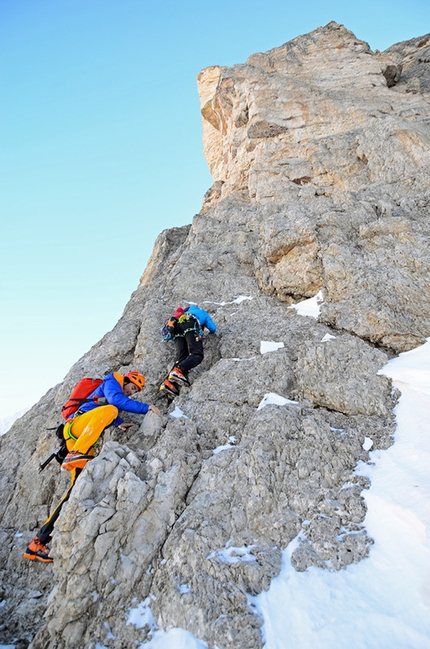 Tre Cime di Lavaredo, Dolomites - Ueli Steck & Michi Wohlleben: