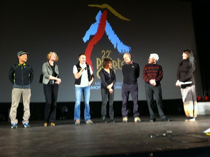 Piolets d'Or 2014 - La giuria del Piolets d'Or 2014: Lim Sung Muk, Karin Steinbach, Denis Urubko, Catherine Destivelle, Erri De Luca, George Lowe & Kay Rush