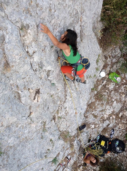 Orosei, Sardegna - Elena Oviglia al settore Pizzinnos.