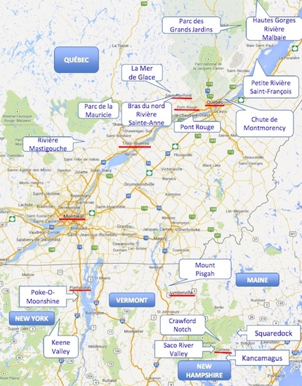 Gipsy Ice Tour 2014 - La mappa del Gipsy Ice Tour 2014