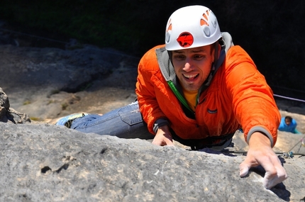 Val d'Adige - Andrea Simonini - Andrea Simonini sul terzo tiro di Muchas Gracias 8a