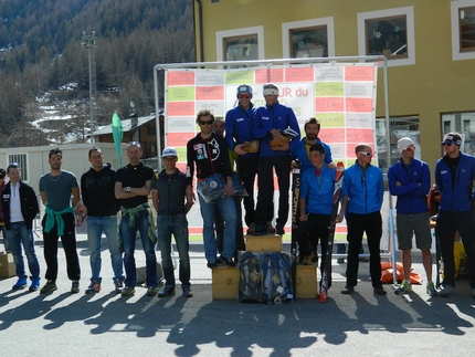 Tour du Grand Paradis 2014 - Tour du Grand Paradis 2014: podio maschile. 1. Michele Boscacci e Matteo Eydallin 2. Filippo Barazzuol e Davide Galizzi 3. Filippo Beccari e Nadir Maguet