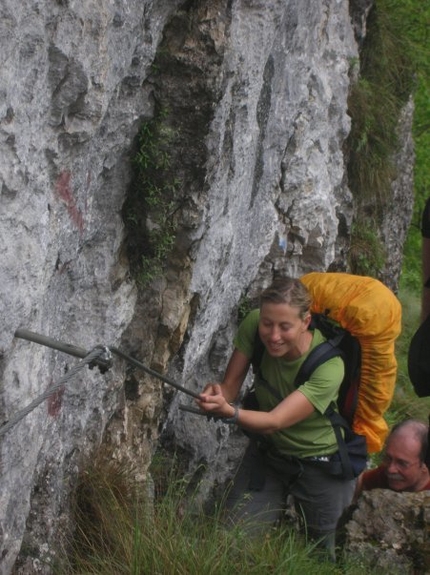 TV 1 – L'alta Via delle Prealpi Trevigiane - la salita attrazzata al Gaviol