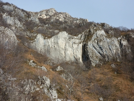 Pala dell'Eretico - The crag Pala dell'Eretico